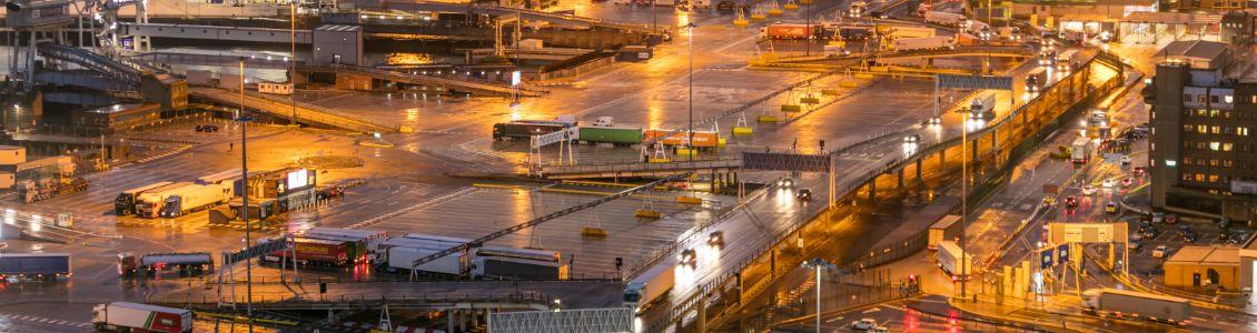 Port of Dover at night