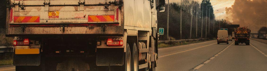 truck on motorway